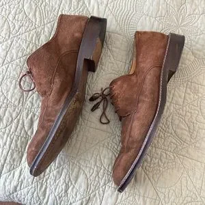 Mezlan Rovigo Brown Suede Lace Up Dress Shoes Men’s Size 8 Made in Spain MEZLAN  main image 2